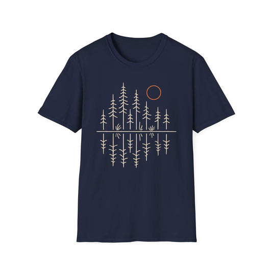 Pacific Northwest Forest Drawing T-Shirt