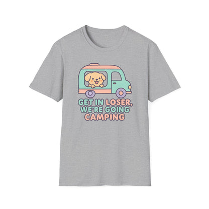 Puppy Get In Going Camping Kawaii T-Shirt