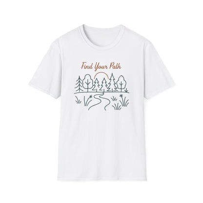 Find Your Path Line Art T-Shirt