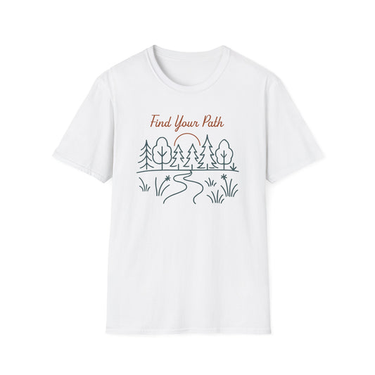 Find Your Path Line Art T-Shirt