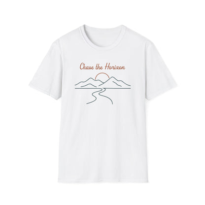 Chase the Horizon Line Art T-Shirt