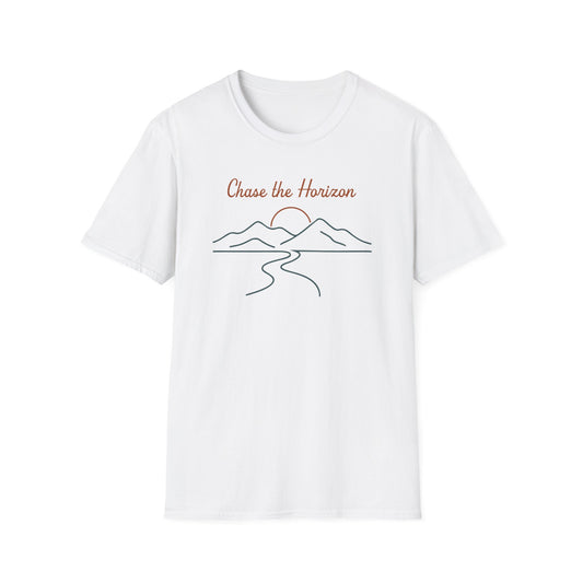 Chase the Horizon Line Art T-Shirt