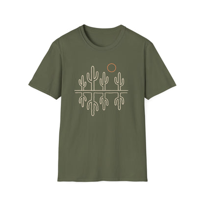 Sonoran Cactus Heat Drawing T-Shirt