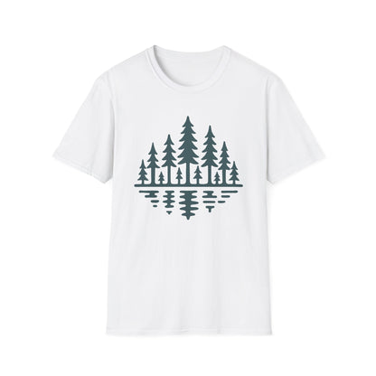 Forest Reflection Drawing T-Shirt