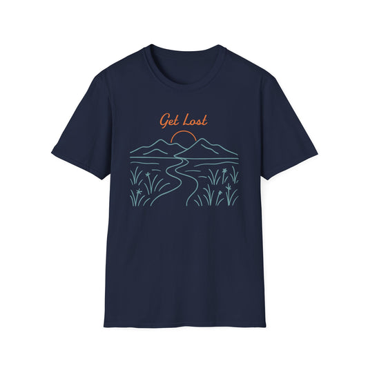 Get Lost Line Art T-Shirt