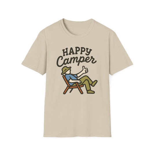Happy Camper Relaxed Illustration T-Shirt