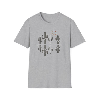 Sonoran Cactus Heat Drawing T-Shirt