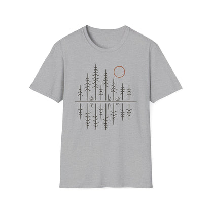 Pacific Northwest Forest Drawing T-Shirt