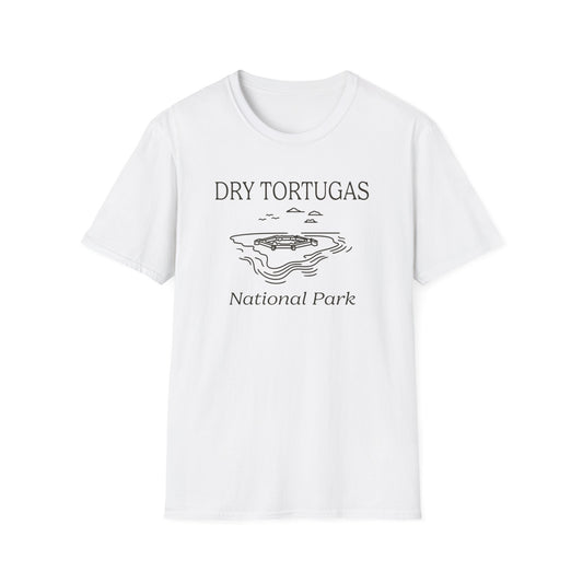 Dry Tortugas National Park Line Art T-Shirt
