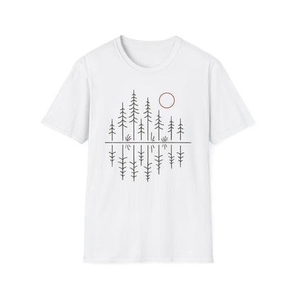 Pacific Northwest Forest Drawing T-Shirt