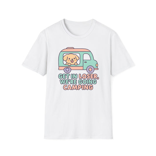 Puppy Get In Going Camping Kawaii T-Shirt