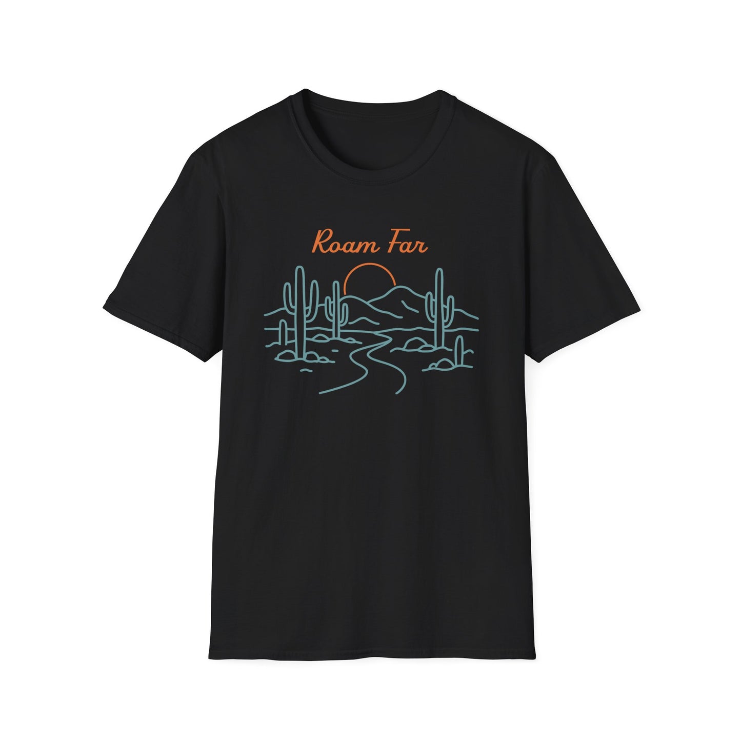 Roam Far Line Art T-Shirt