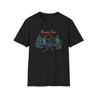 Roam Far Line Art T-Shirt