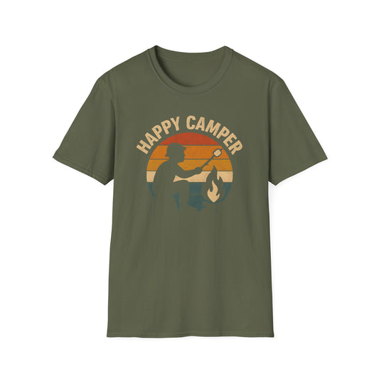 Happy Camper Campfire Vintage T-Shirt