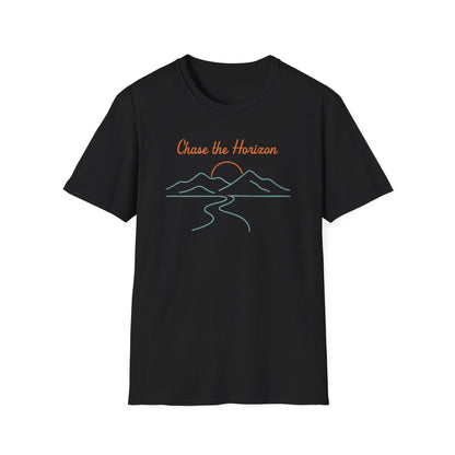 Chase the Horizon Line Art T-Shirt