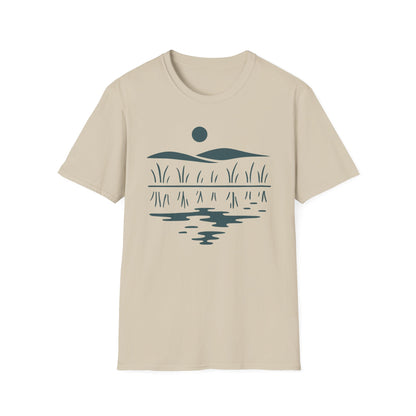 Midwest Prairie Hills Drawing T-Shirt