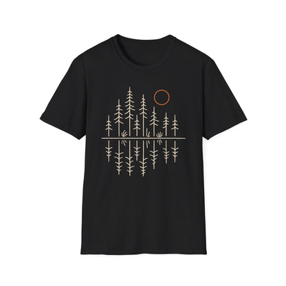 Pacific Northwest Forest Drawing T-Shirt