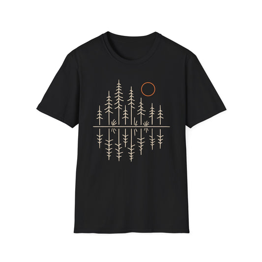 Pacific Northwest Forest Drawing T-Shirt