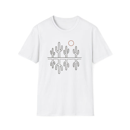 Sonoran Cactus Heat Drawing T-Shirt
