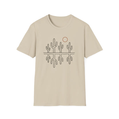 Sonoran Cactus Heat Drawing T-Shirt