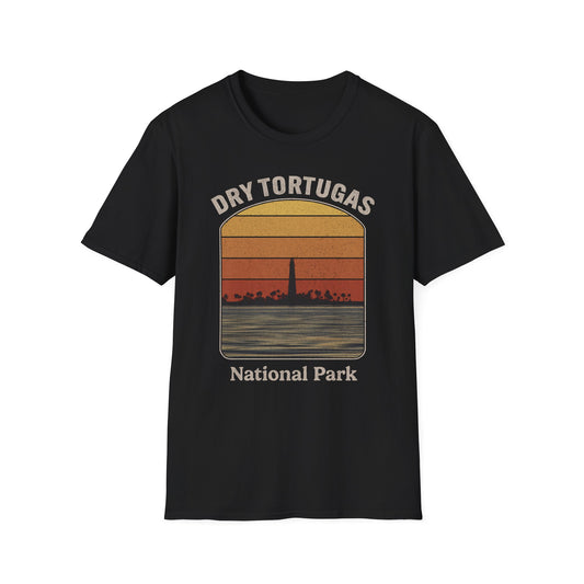 Dry Tortugas National Park Retro Sunset T-Shirt