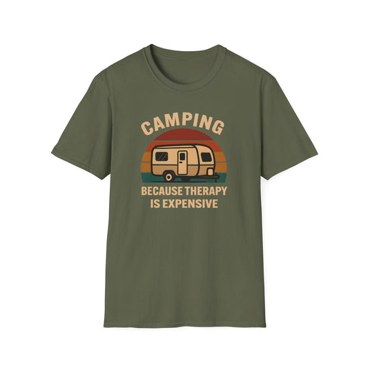 Camping Because Therapy is Expensive T-Shirt