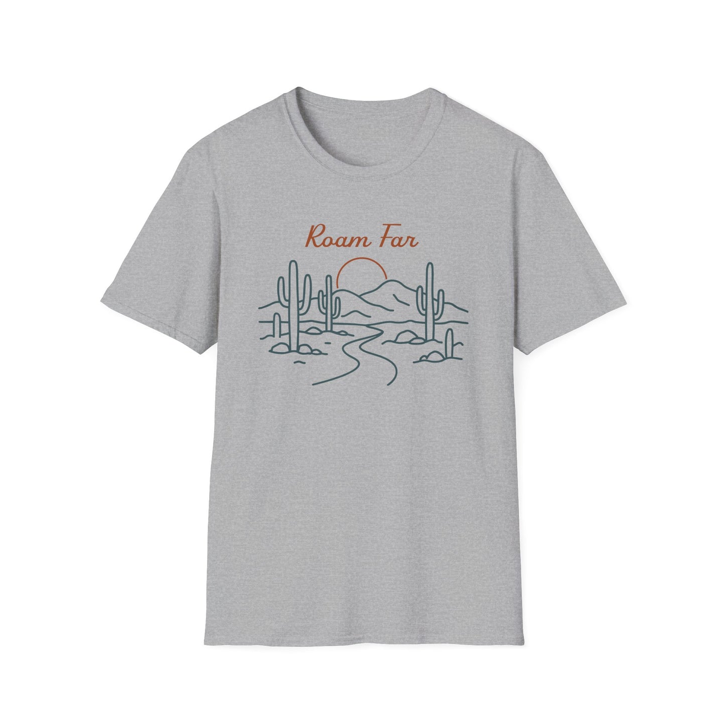 Roam Far Line Art T-Shirt