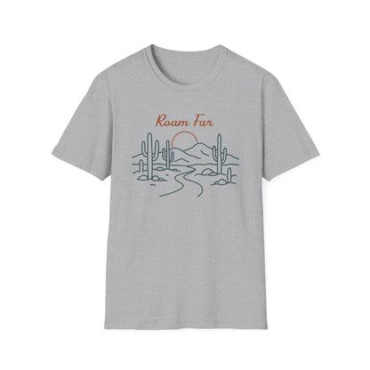 Roam Far Line Art T-Shirt