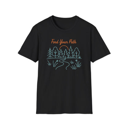 Find Your Path Line Art T-Shirt