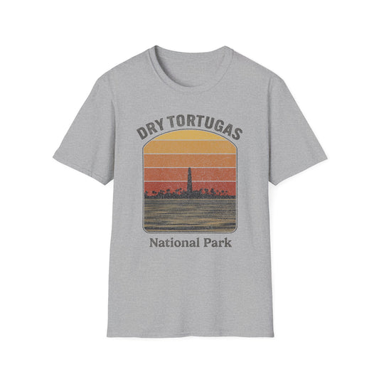 Dry Tortugas National Park Retro Sunset T-Shirt