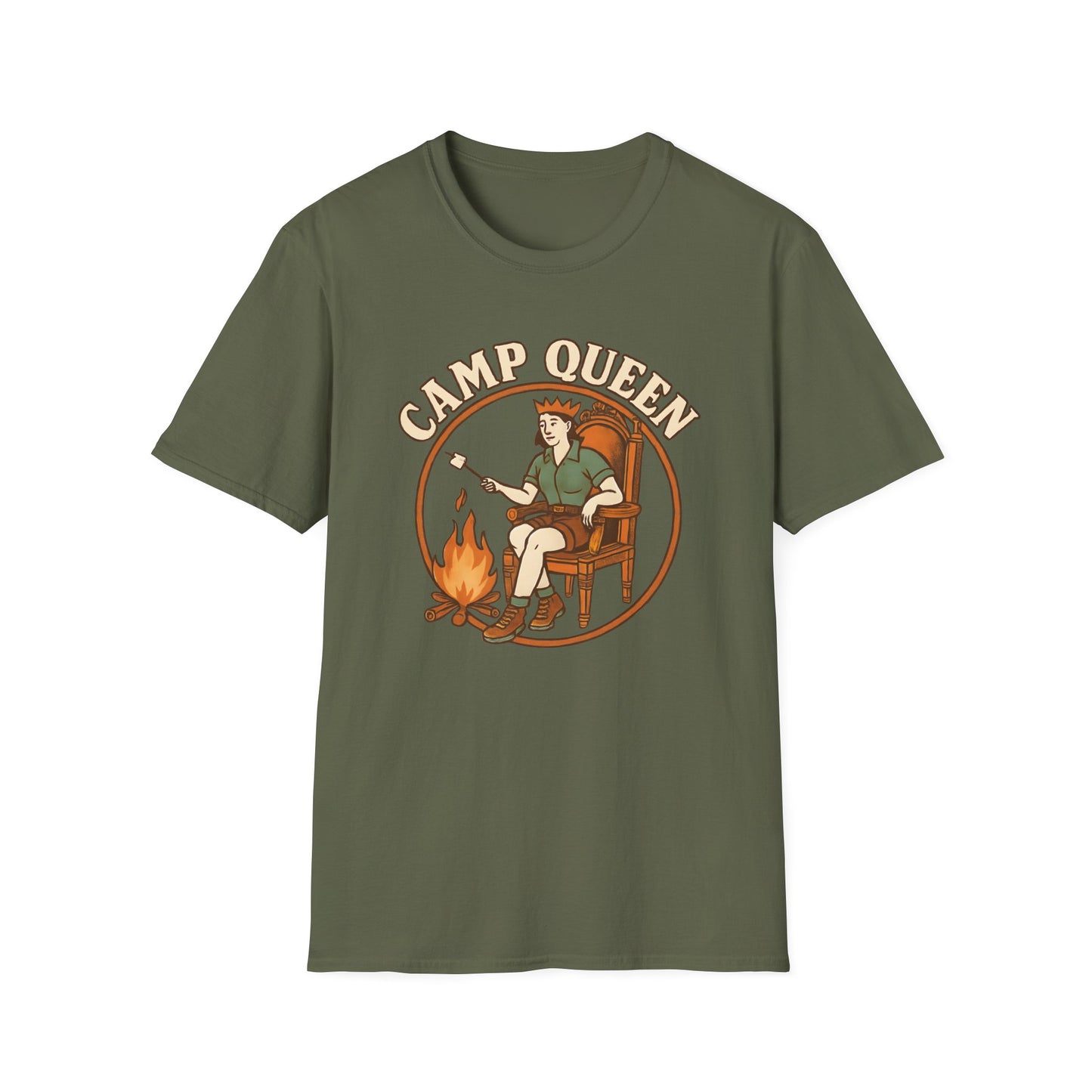 Camp Queen Illustration T-Shirt
