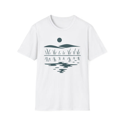 Midwest Prairie Hills Drawing T-Shirt