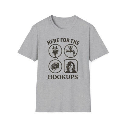 Here for the Hookups Bold T-Shirt