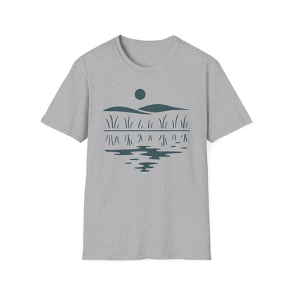 Midwest Prairie Hills Drawing T-Shirt
