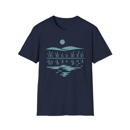Midwest Prairie Hills Drawing T-Shirt