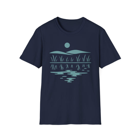 Midwest Prairie Hills Drawing T-Shirt