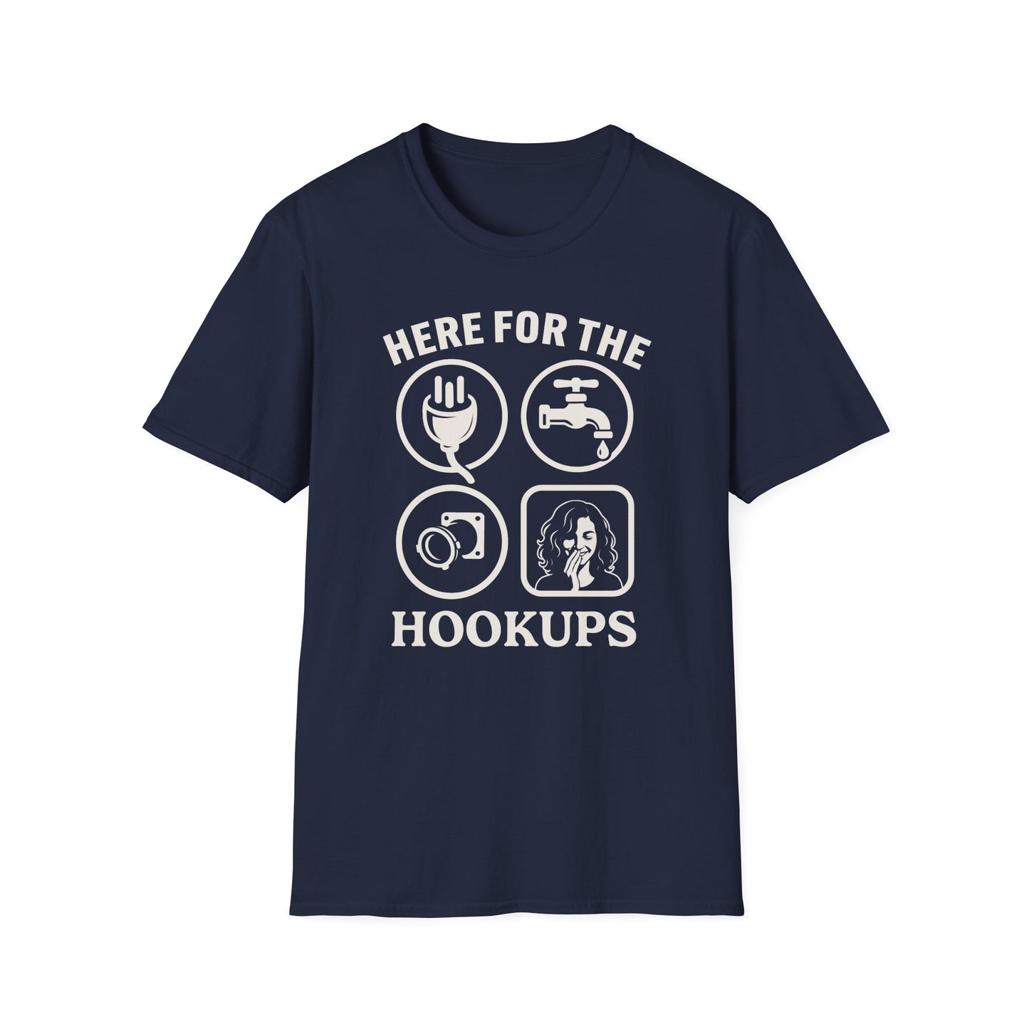 Here for the Hookups Bold T-Shirt