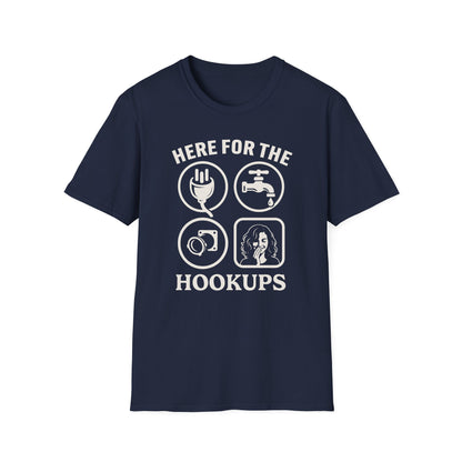 Here for the Hookups Bold T-Shirt