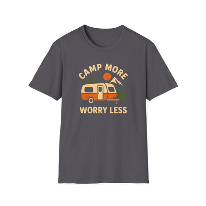 Camp More Worry Less Retro T-Shirt
