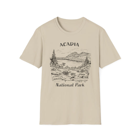 Acadia National Park Sketch T-Shirt