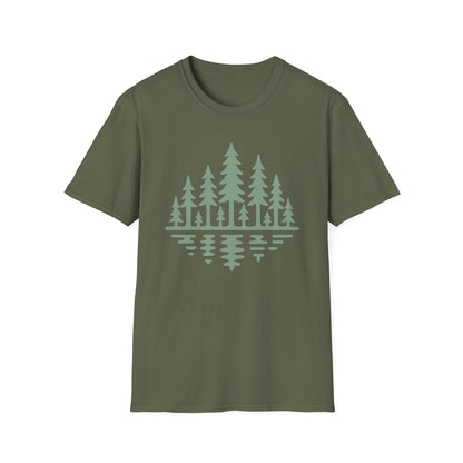 Forest Reflection Drawing T-Shirt