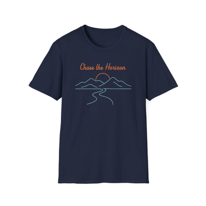 Chase the Horizon Line Art T-Shirt