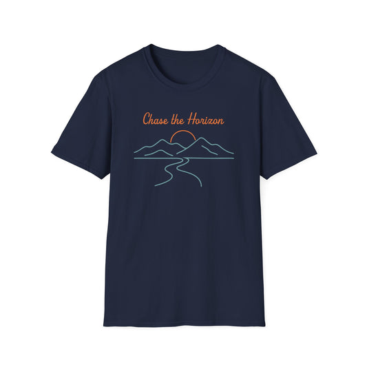 Chase the Horizon Line Art T-Shirt
