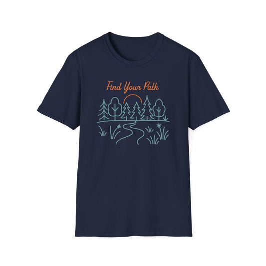 Find Your Path Line Art T-Shirt