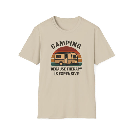 Camping Because Therapy is Expensive T-Shirt