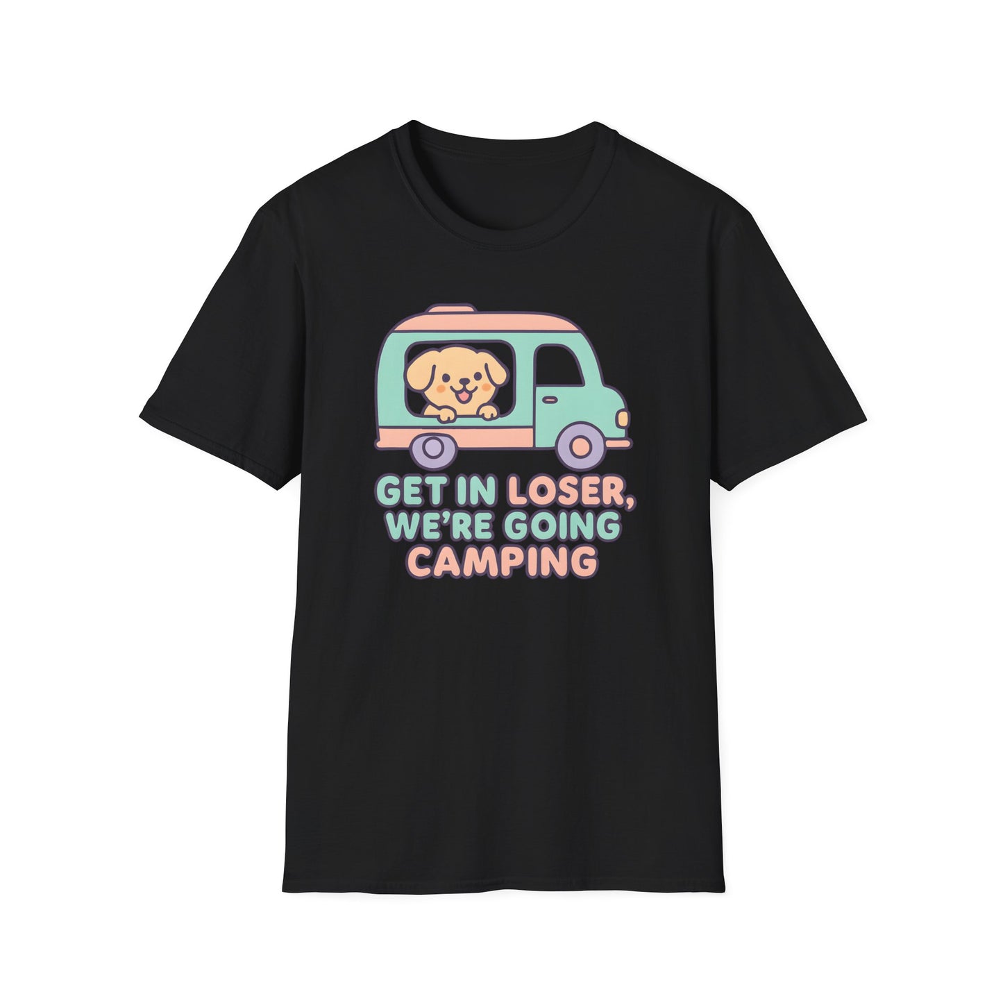 Puppy Get In Going Camping Kawaii T-Shirt