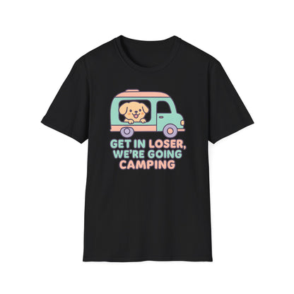Puppy Get In Going Camping Kawaii T-Shirt