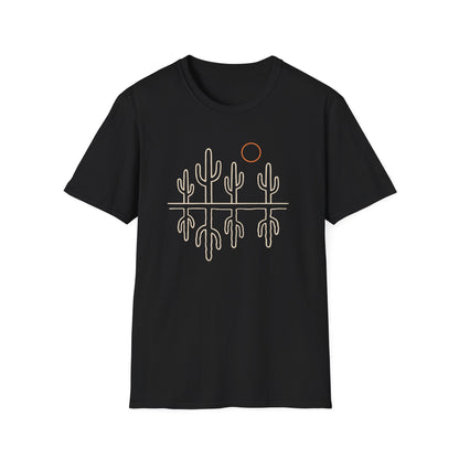 Sonoran Cactus Heat Drawing T-Shirt